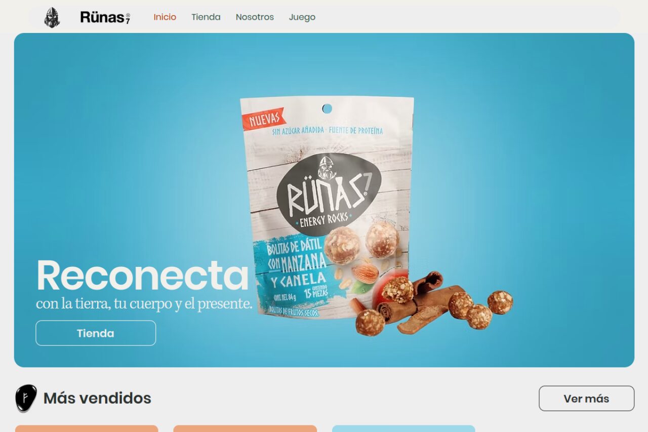 Sitio web desarrollado por M Consulting Group para Rünas 7